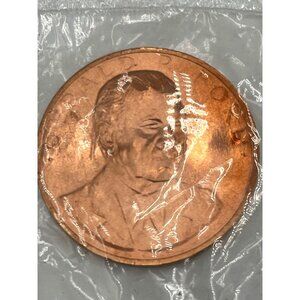 Gerald R  Ford Commemorative Inauguration August 9 1974 Copper Coin